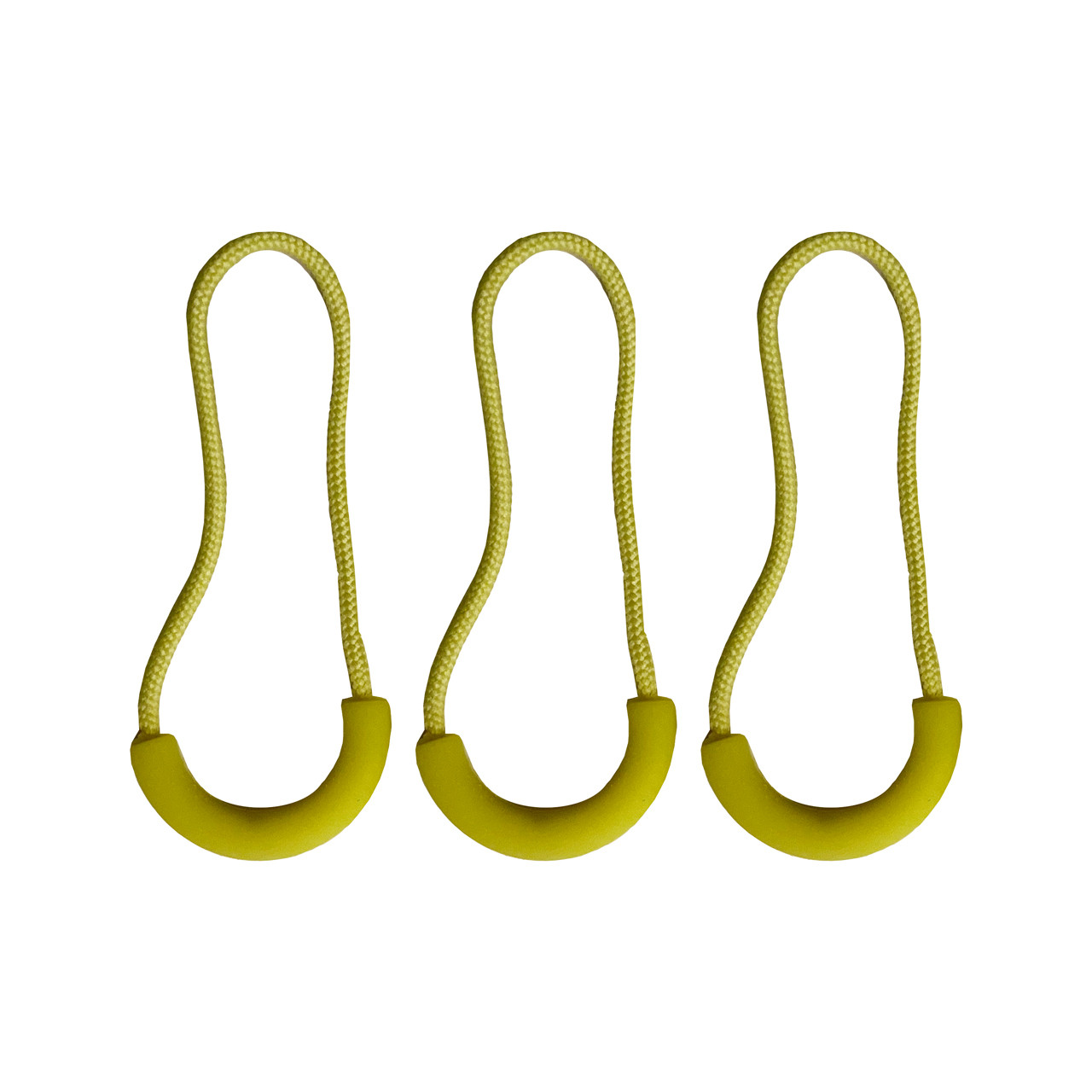Zipper Pull - Luminous Green Loop - 3 Pack